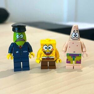 Lego Spongebob lot of three minifigures